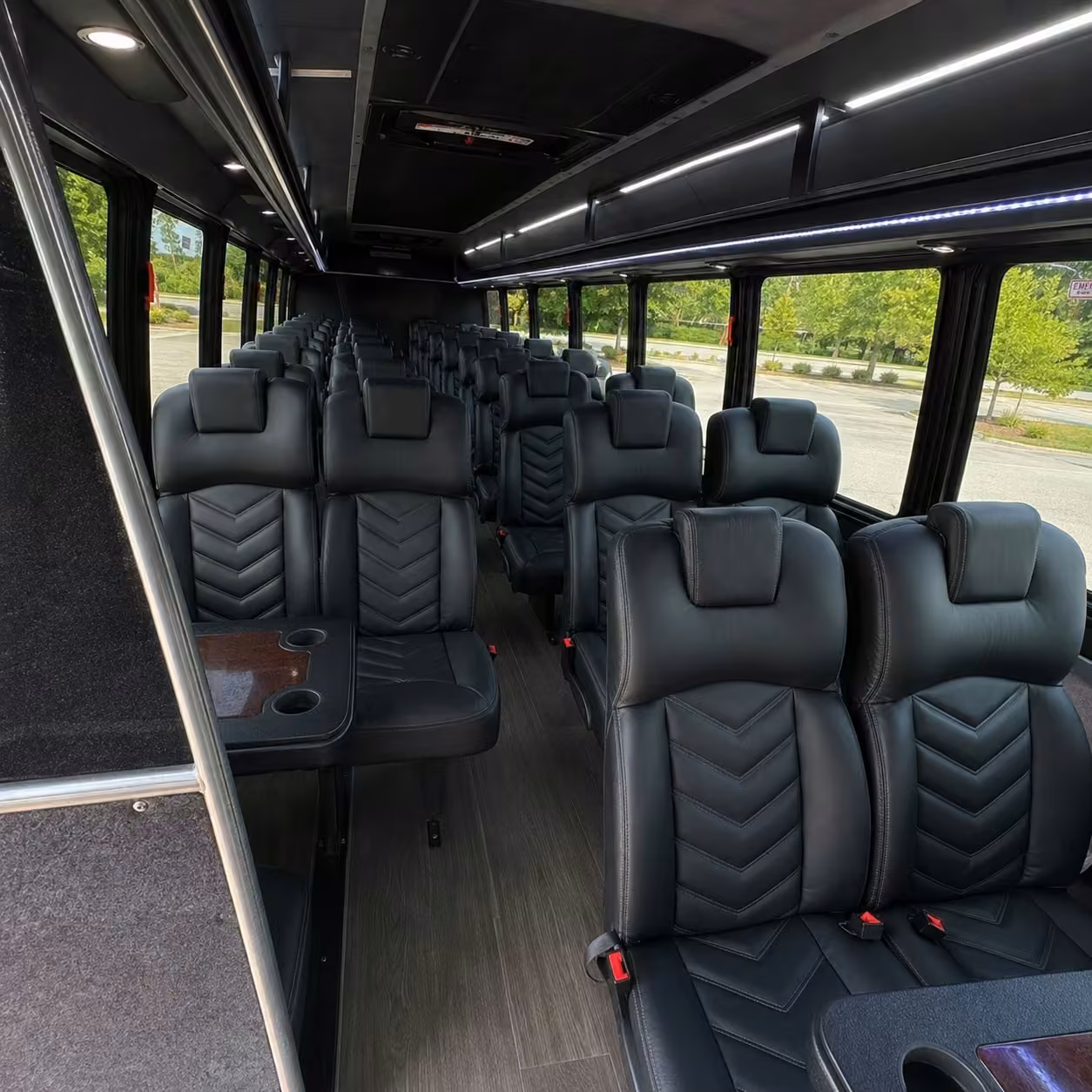 15 35 passenger minibus interior